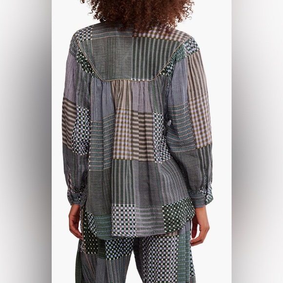 Night after Night PJ top NWOT lemon lime combo - Picture 2 of 3